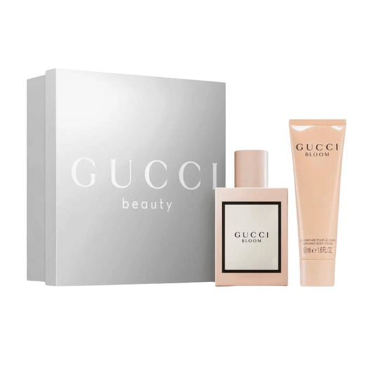 Gucci Bloom Eau de Parfum Women's Gift Set Spray (50ml) with 50ml Body Lotion