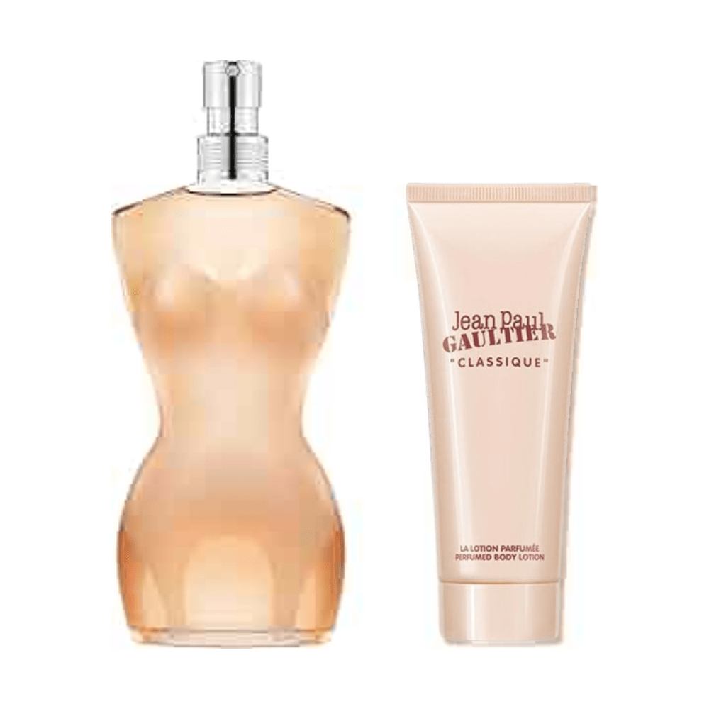 Jean Paul Gaultier Classique Eau de Toilette Women's Gift Set Spray (50ml) with Body Lotion