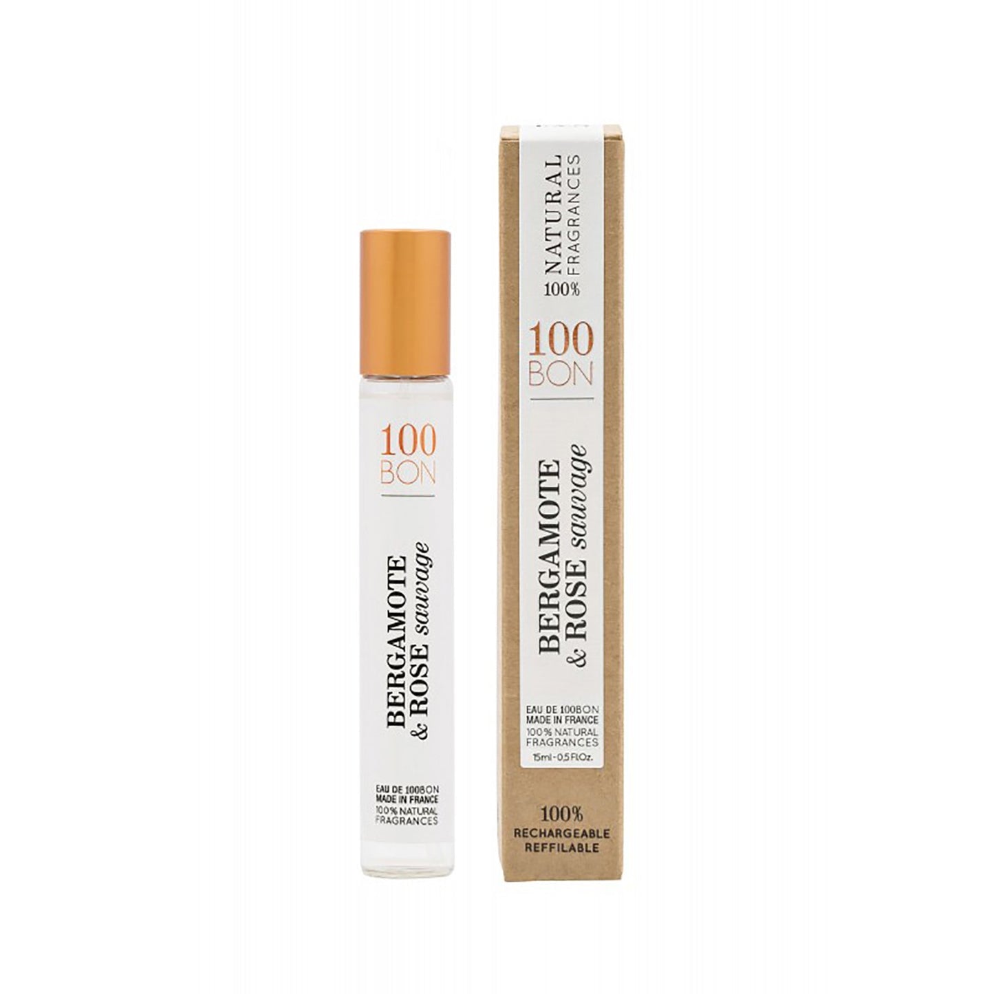 100BON BERGAMOTE & ROSE SAUVAGE 100% NATURAL UNISEX FRAGRANCE SPRAY