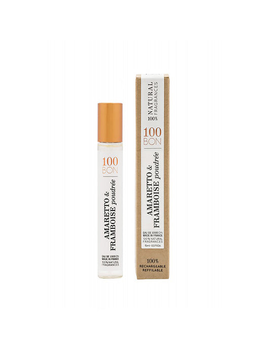 100BON AMARETTO & FRAMBOISE POUDREE 100% NATURAL FRAGRANCE SPRAY .50 OZ