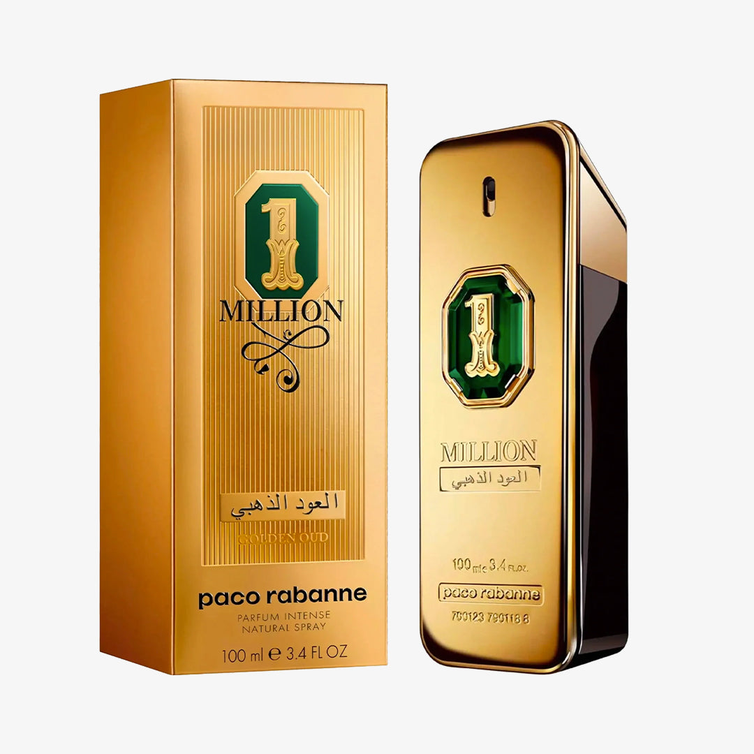 1 Million Golden Oud For Men By Paco Rabanne Parfum Spray 3.4 oz