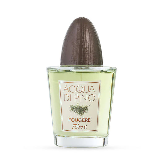 Acqua Di Pino Fougere fragrance bottle with green liquid and brown cap.
