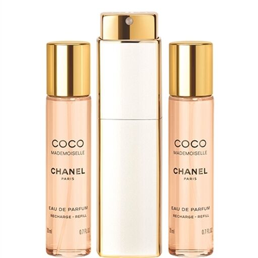 Chanel Coco Mademoiselle (3 x 0.7 oz) Eau De Parfum Twist & Spray set