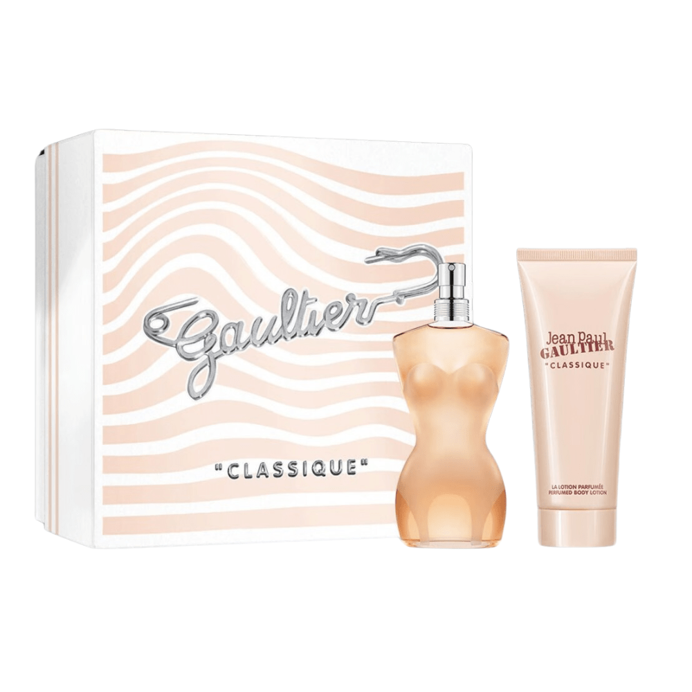 Jean Paul Gaultier Classique Eau de Toilette Women's Gift Set Spray (50ml) with Body Lotion