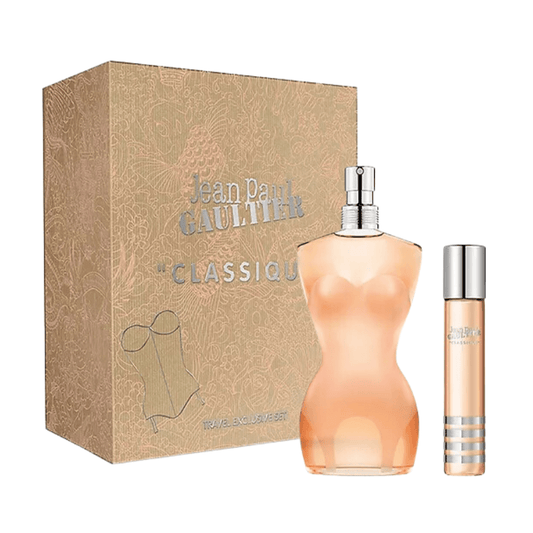 Jean Paul Gaultier Classique Eau de Toilette Women's Perfume Gift Set Spray (100ml) with 20ml EDT