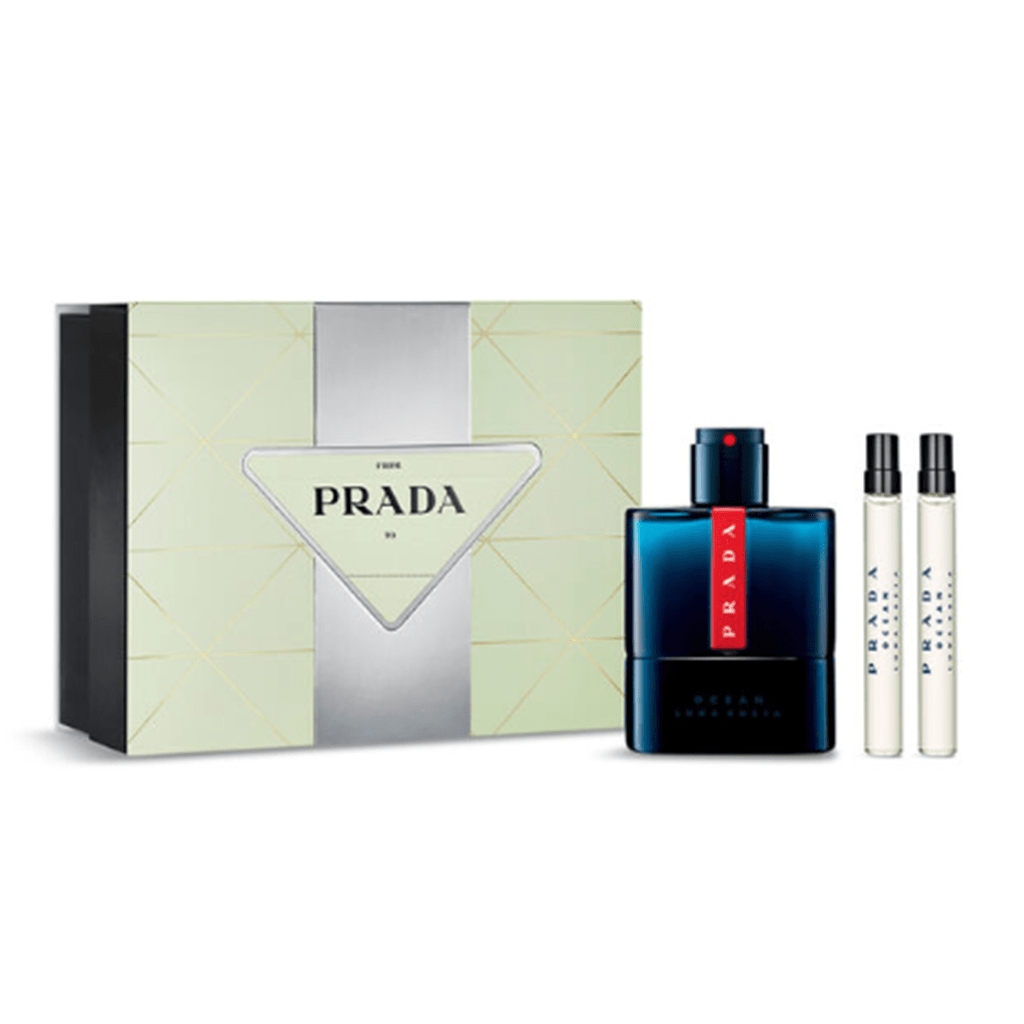 Prada Luna Rossa Ocean Eau de Toilette Men's Aftershave Gift Set (100ml & 10ml x2)