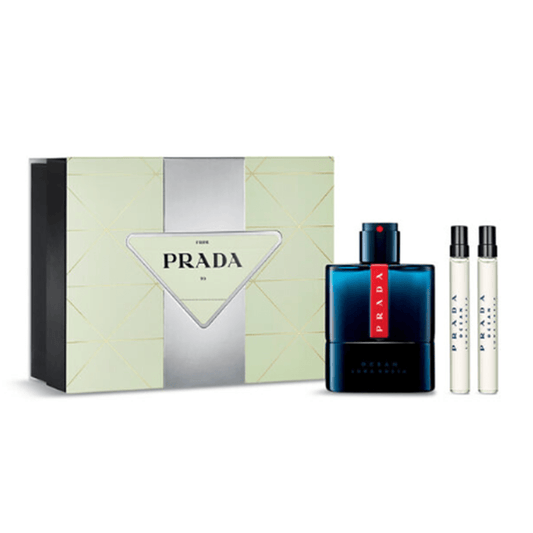 Prada Luna Rossa Ocean Eau de Toilette Men's Aftershave Gift Set (100ml & 10ml x2)